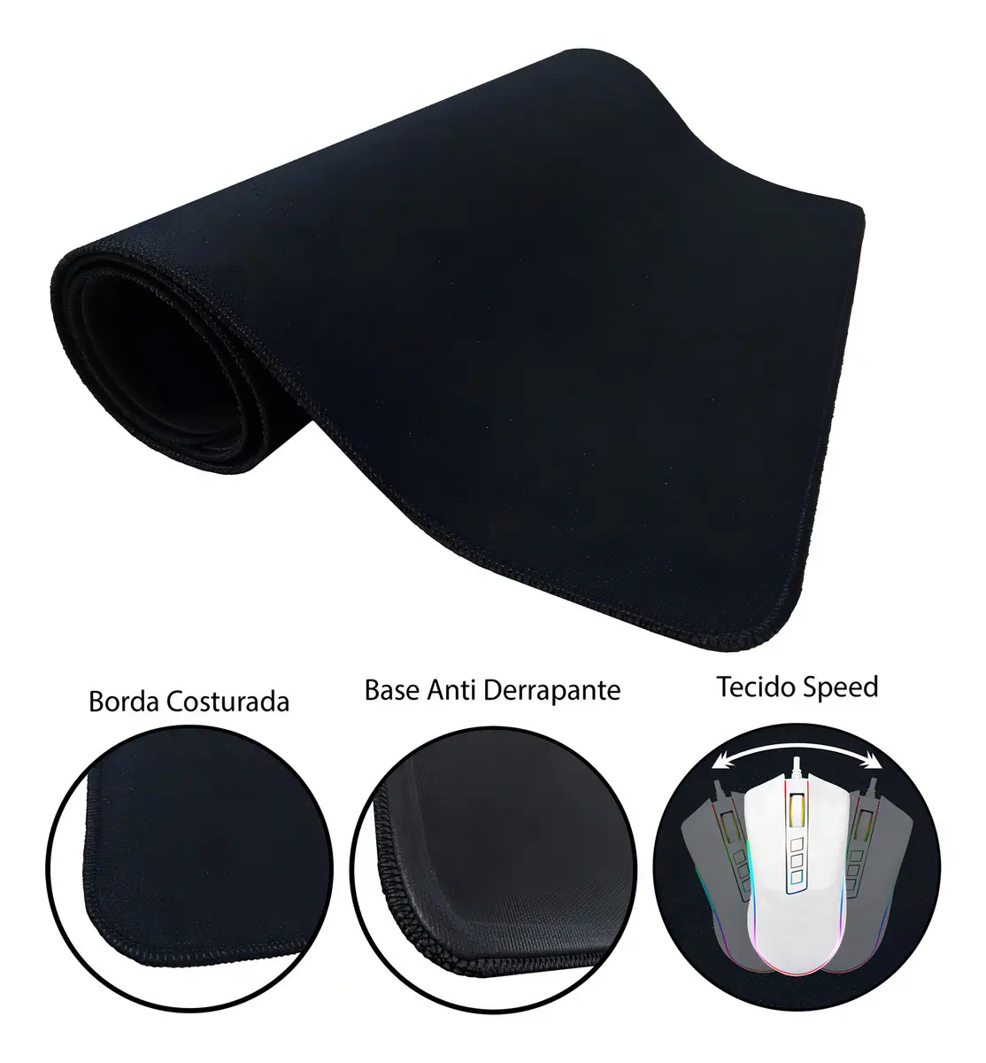 Detalhe do mousepad mostrado no anúncio Isoprene